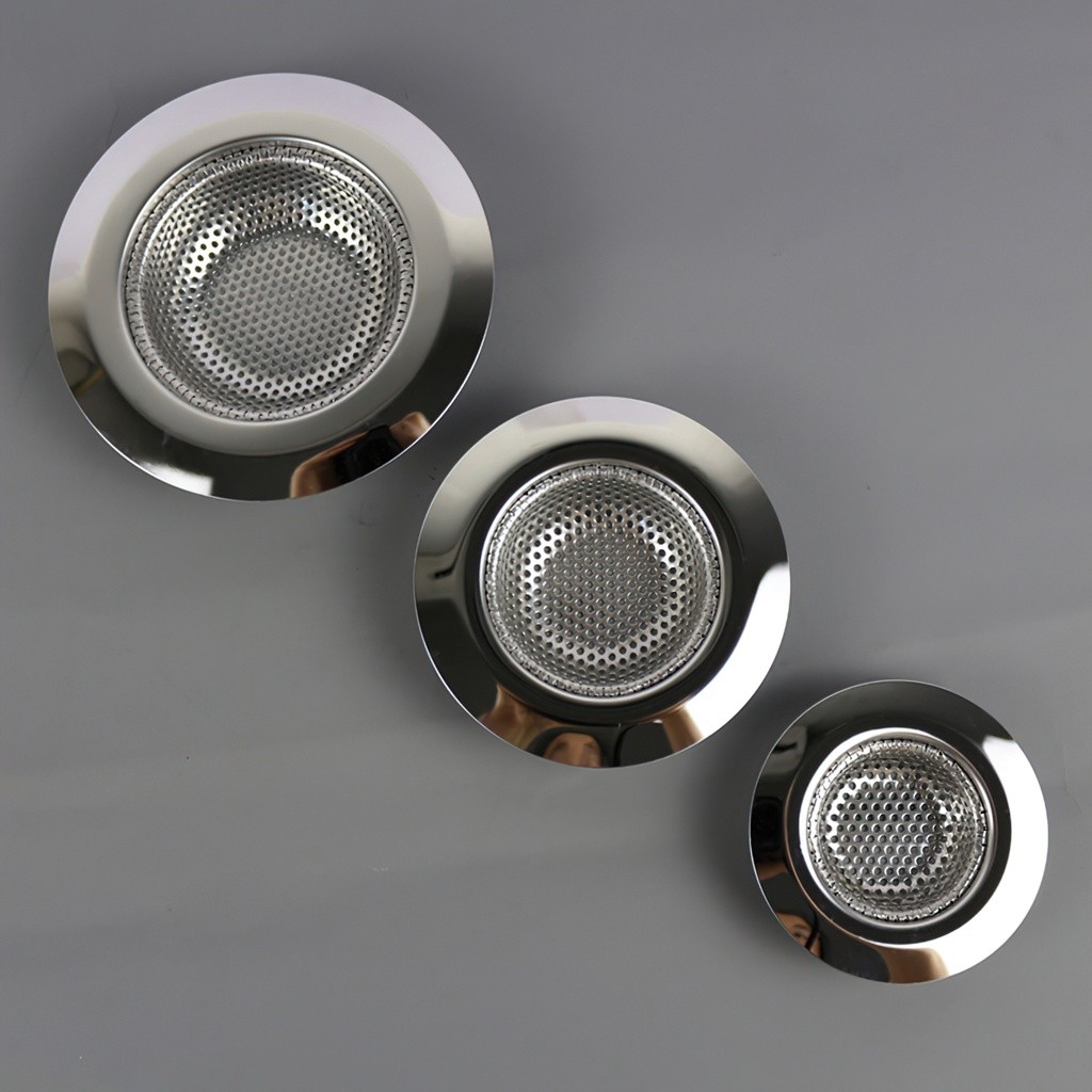 Stainless steel sink trash net with round hole, sink and kitchen sink ...