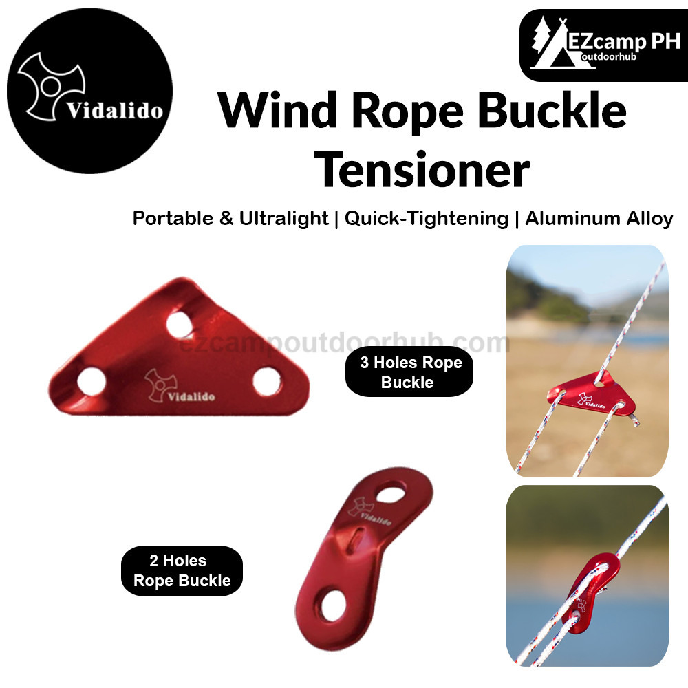 Vidalido Wind Rope Buckle Tensioner Portable Tension Adjuster Guy Lines ...