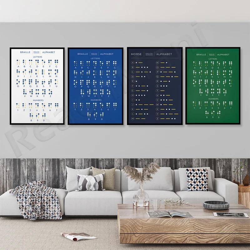 Color card poster full color scheme color table, Morse code alphabet ...