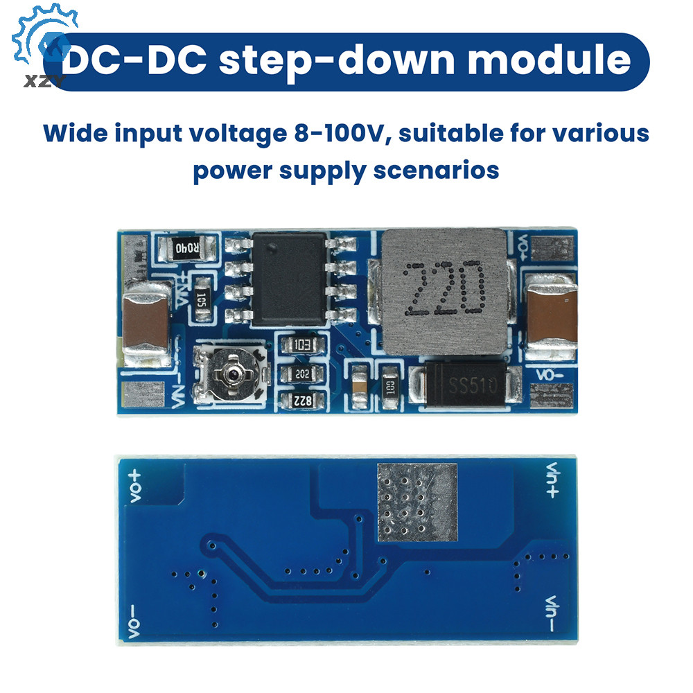 DC-DC Step-down Module 8-100V Input to 5-20V Output Adjustable 2A High ...
