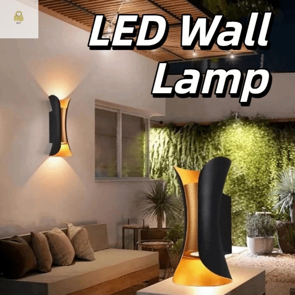 WAY LED Wall Lamp, Creative Wireless Outdoor Wall Light, Modern Up Down ...