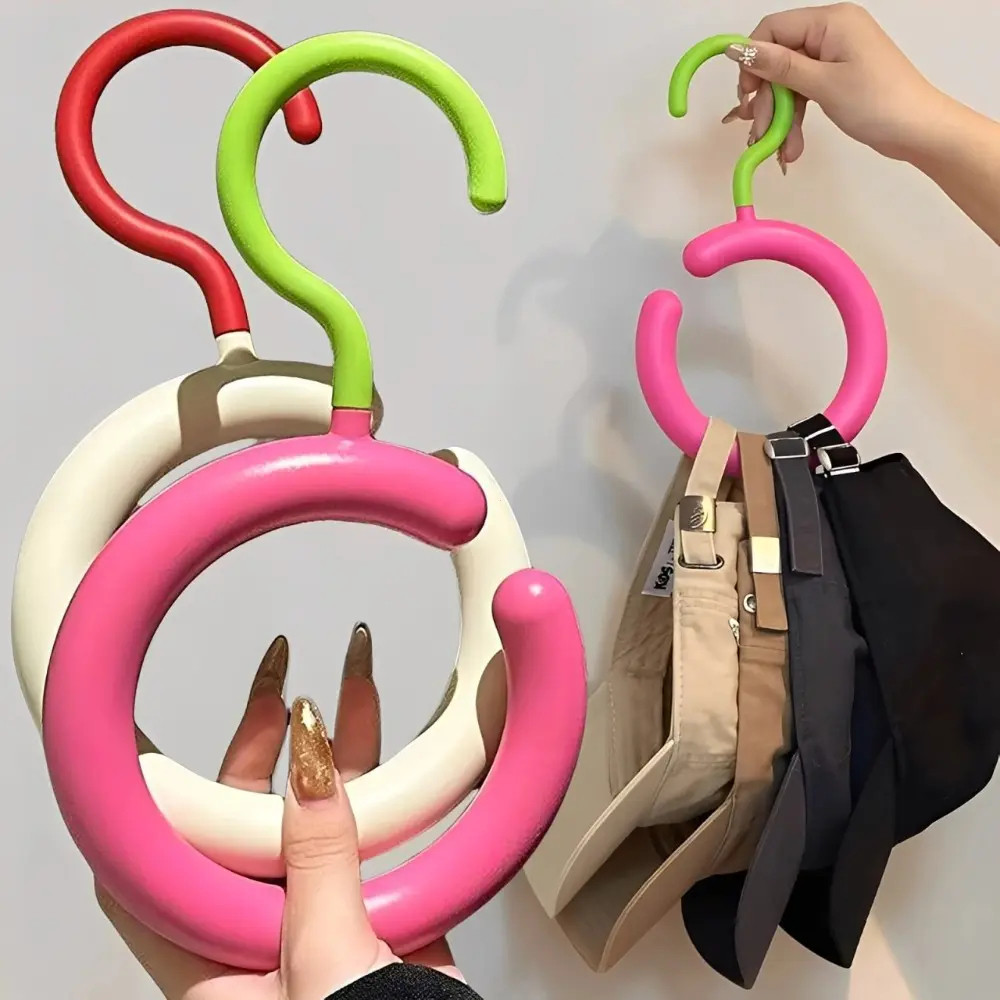 3PCS Round Scarf Tie Hanger Circular Ring Clothes Hanger Hat ...