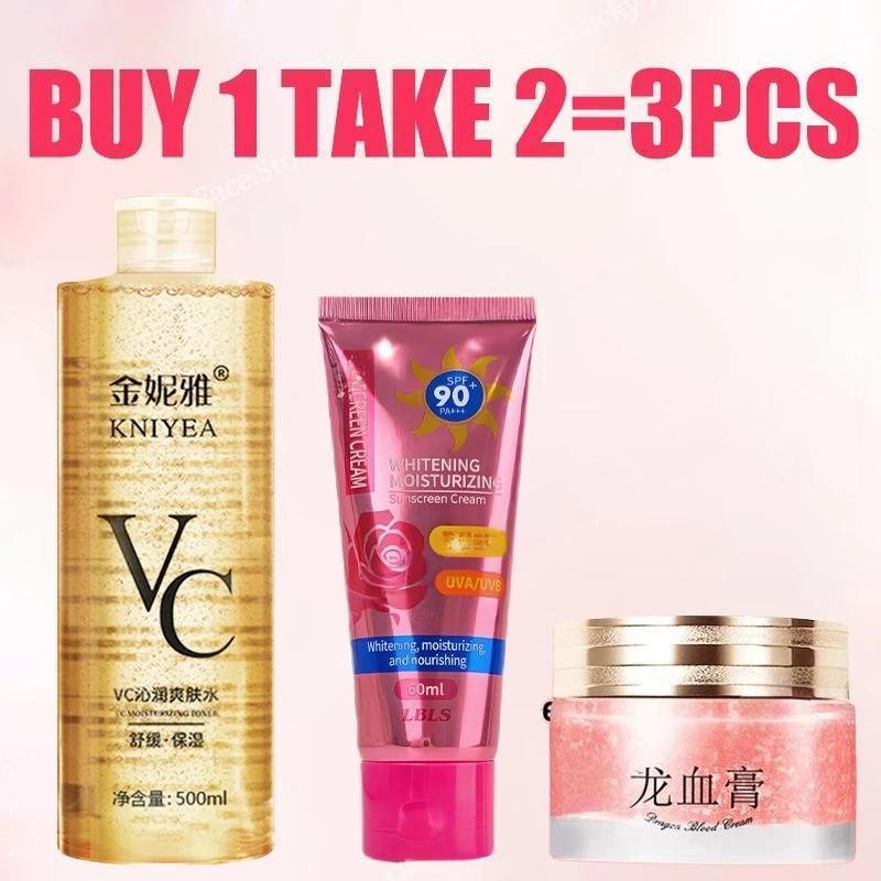 Retinol Cream Dragon Blood + VC Toner Set - Brightening