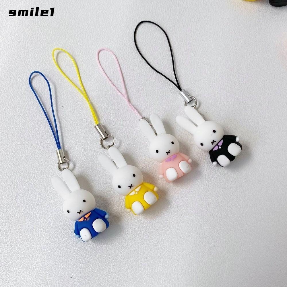 SMILE Miffy Keychain, Star Shape Mini Kawaii Pendant, Y2K Cute Handbag ...