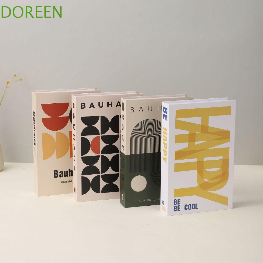 DOREEN Fake Books, Paper Craft Nordic Style Graphic Simulated Books ...