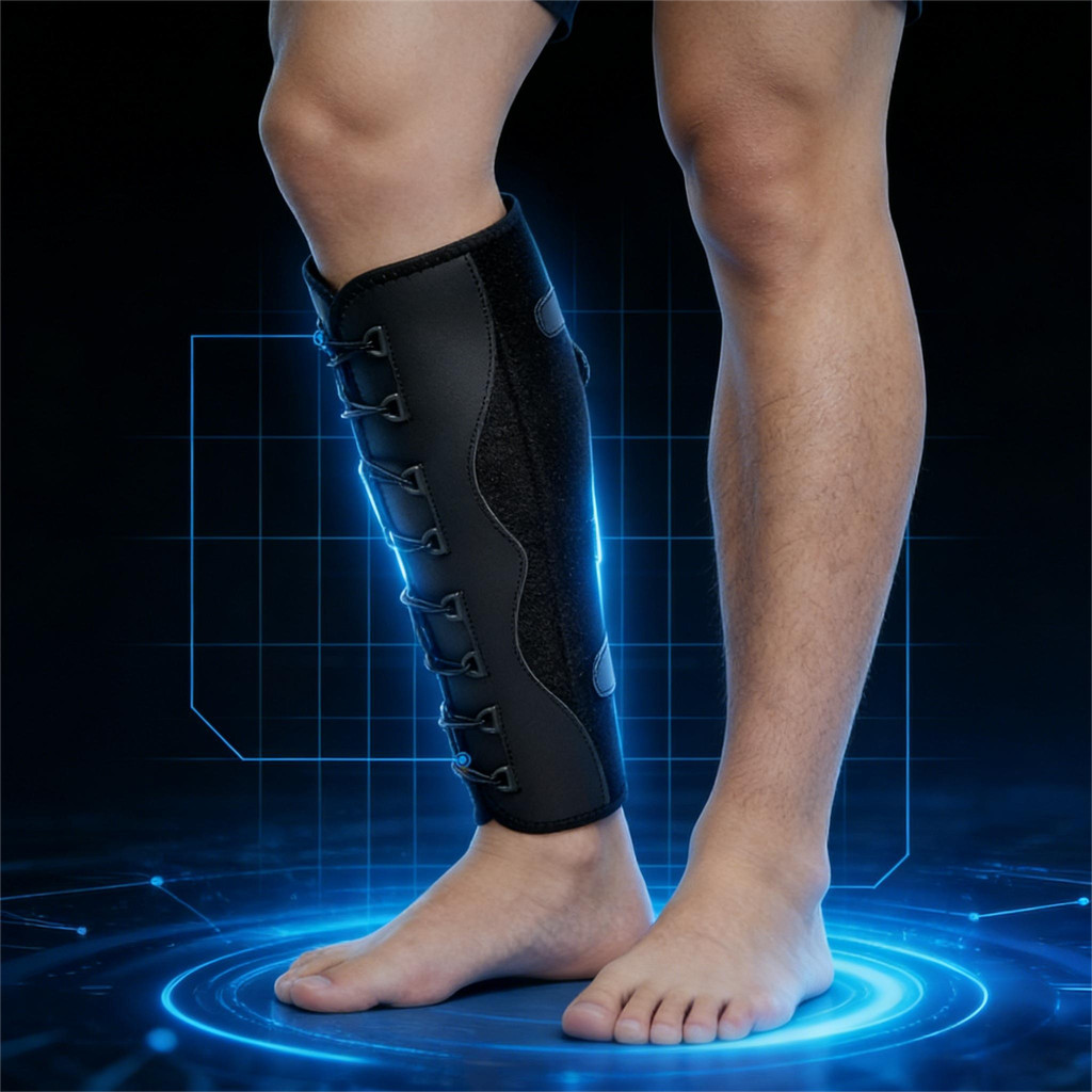 1PCS Calf Brace - Adjustable Shin Splint Support - Lower Leg ...
