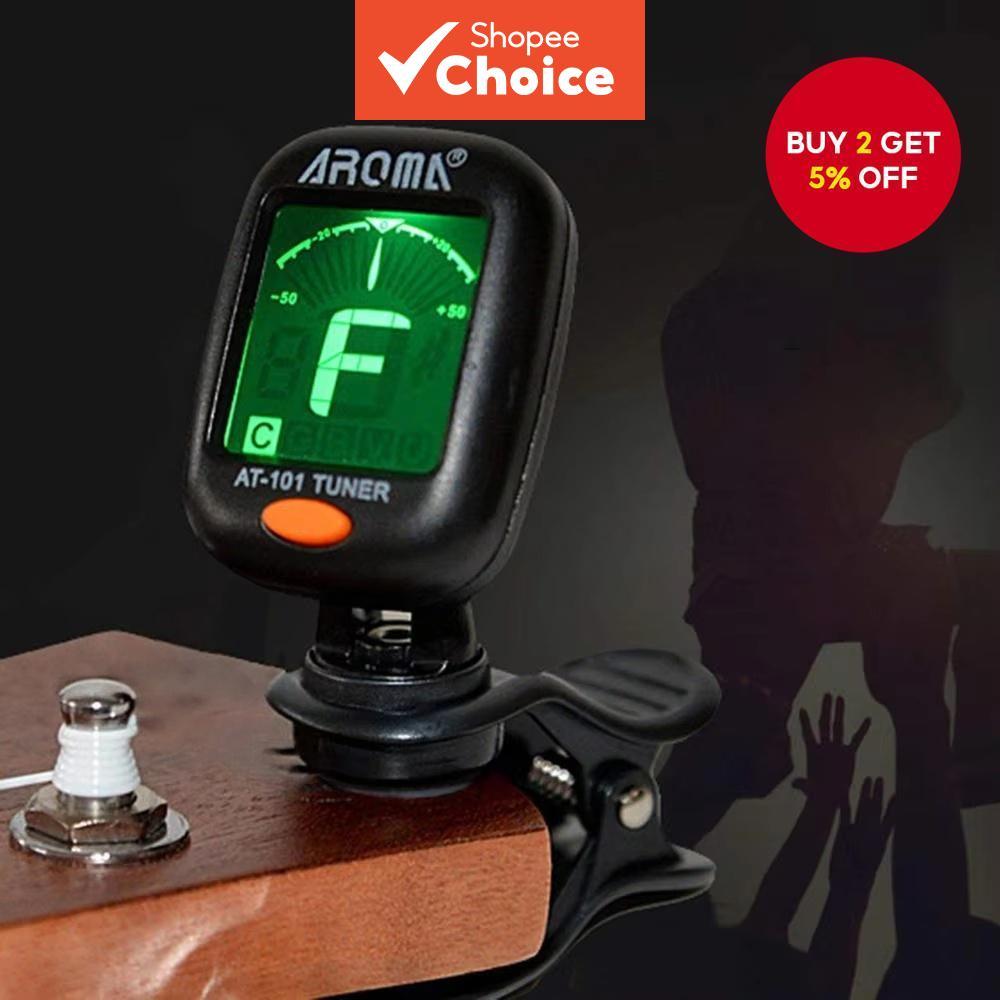 AT-101 Quality Foldable Rotatable Clip-on Multi-function Guitar Tuner ...