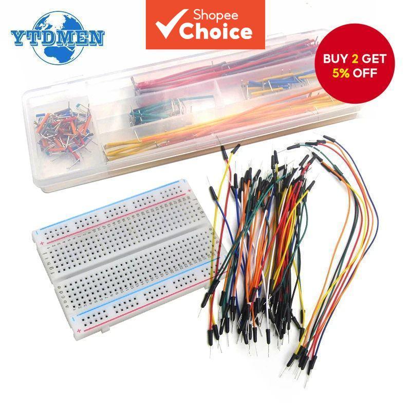 Breadboard 400 830 Holes Prototype Board MB-102 Solderless PCB Mini ...