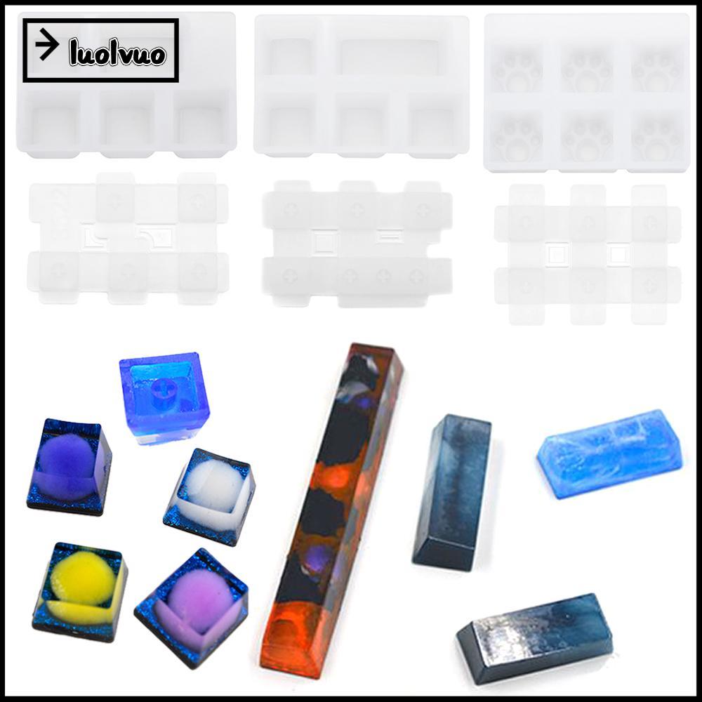 LUOLVUO Key Cap Resin Mold Casting Crafts Mechanical Keyboard UV Epoxy ...