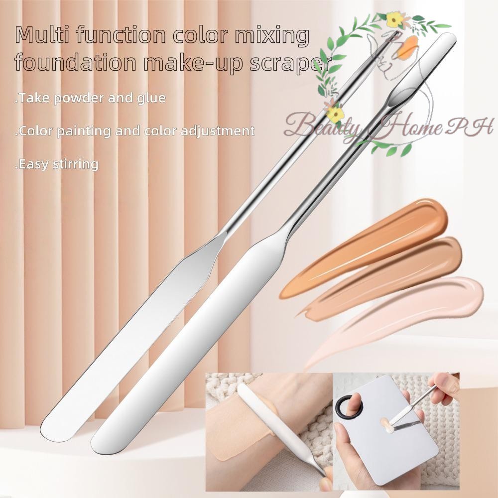 Portable Double-end Makeup Artist Scraper Foundation Color Mixing Tool ...