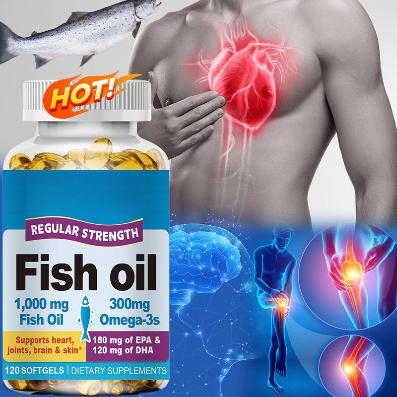 Fish Oil capsule Heart Healthy Supports cardiovascular, immune and ...