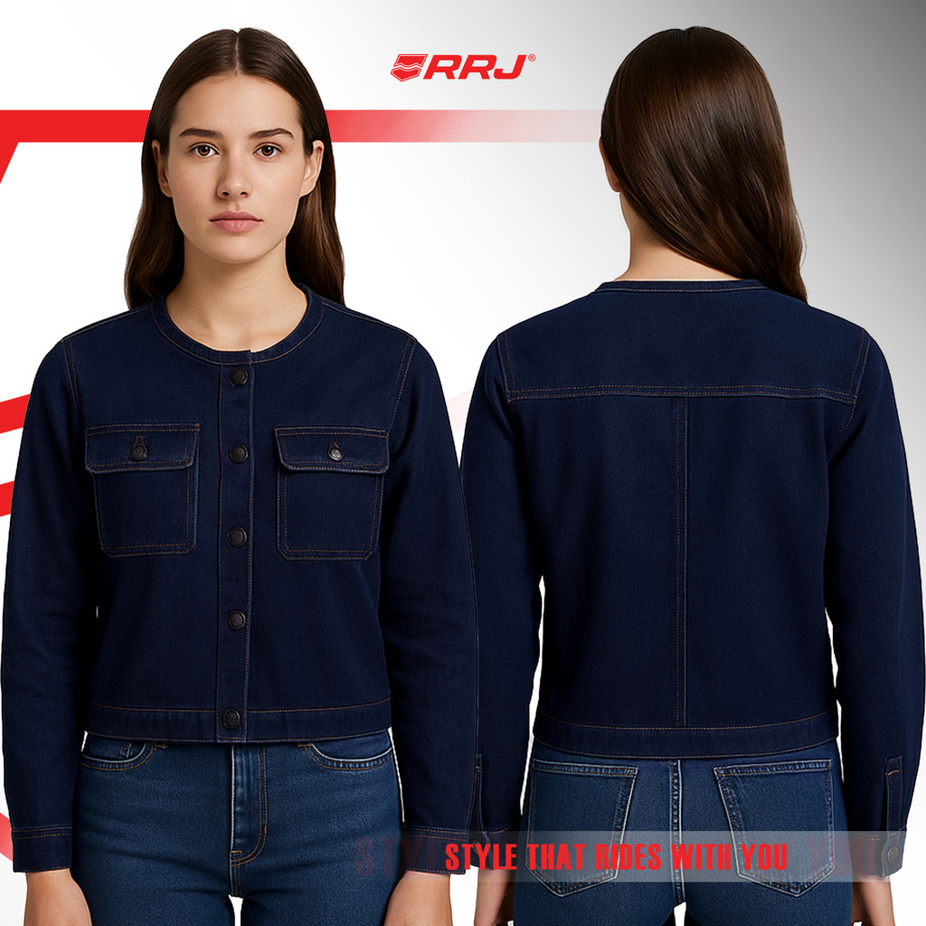 RRJ Ladies Basic Jacket Regular Fitting 195485 (Dark) | Shopee Philippines