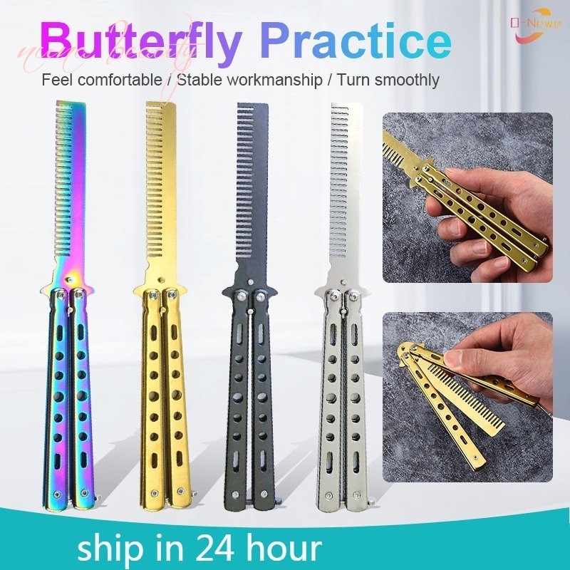 Stainless Butterfly Folding Comb Balicomb Foldable Stainless Steel ...