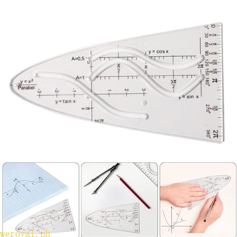 weroyal Cosine Ruler Precise Math Tool Cosine Scale Ruler For Technical ...