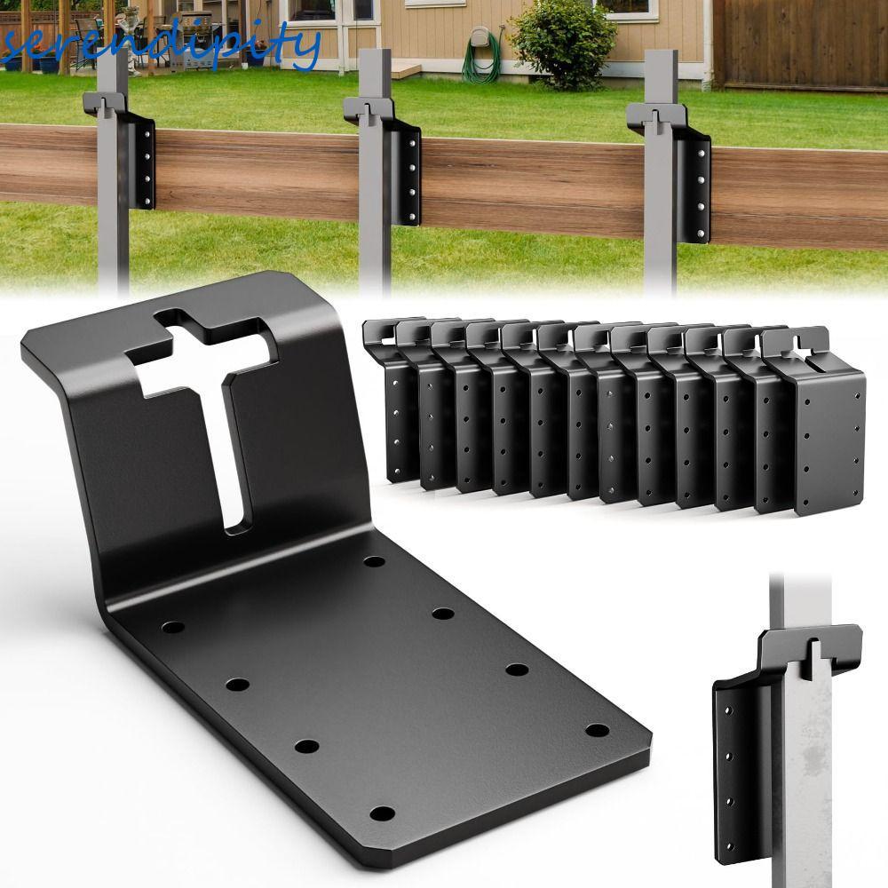 SERENDIPITY 3 Inch T-Post Mounting Bracket, Sturdy Iron Vertical ...