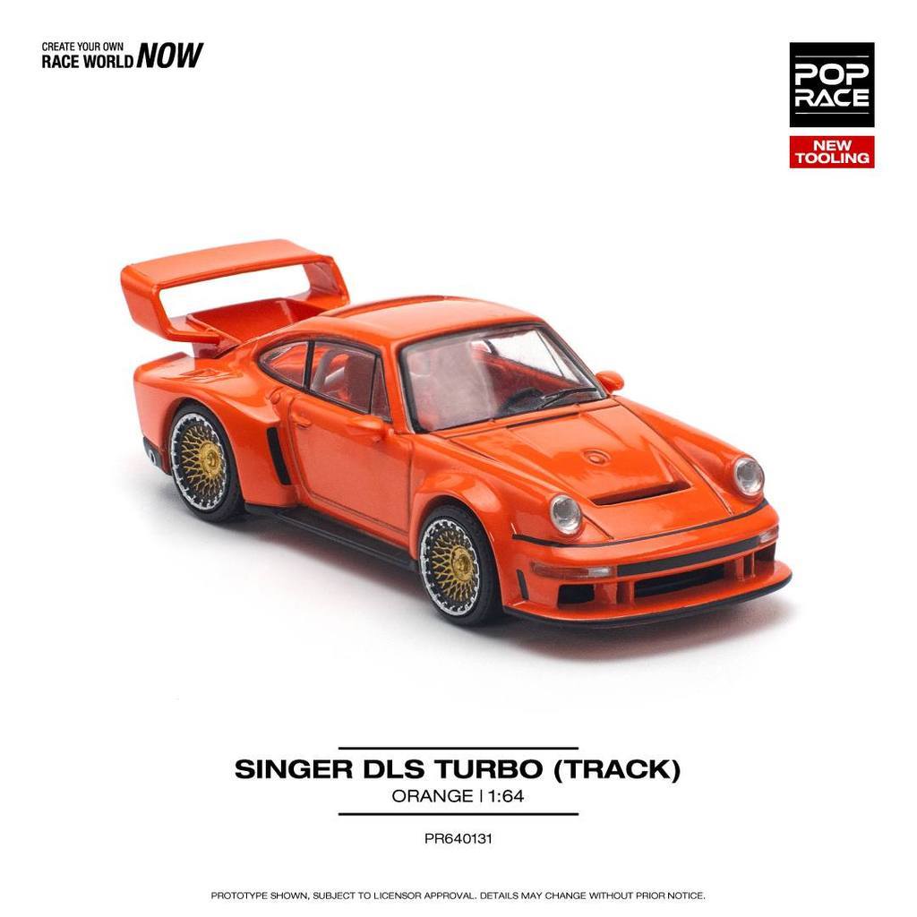 POPRACE 1:64 SINGER DLS TURBO (TRACK) ORANGE PR640131 | Shopee Philippines