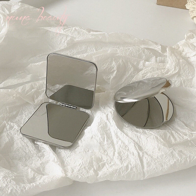 Foldable Handheld Double-Sided Mirror Metal Compact Mirror | Perfect ...