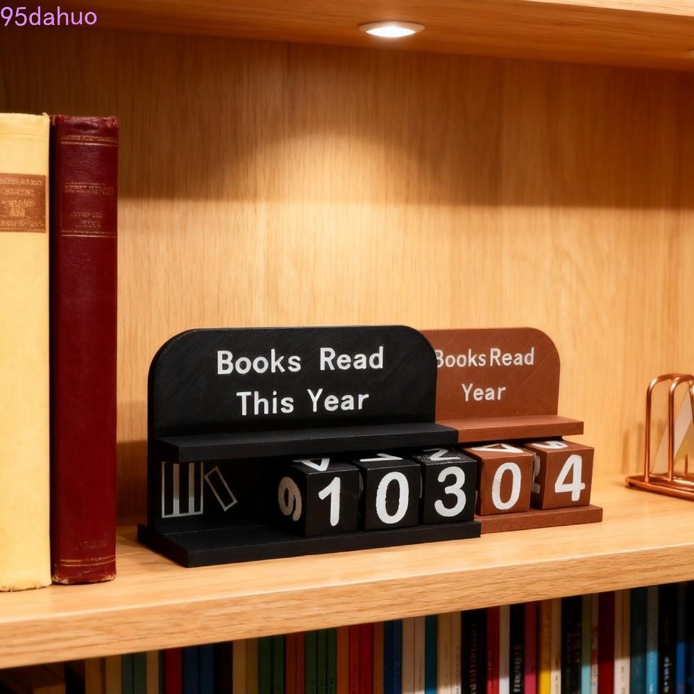 DAHUO Book Read Counter, 3D Printed Wear Resist This Year Book Tracker ...