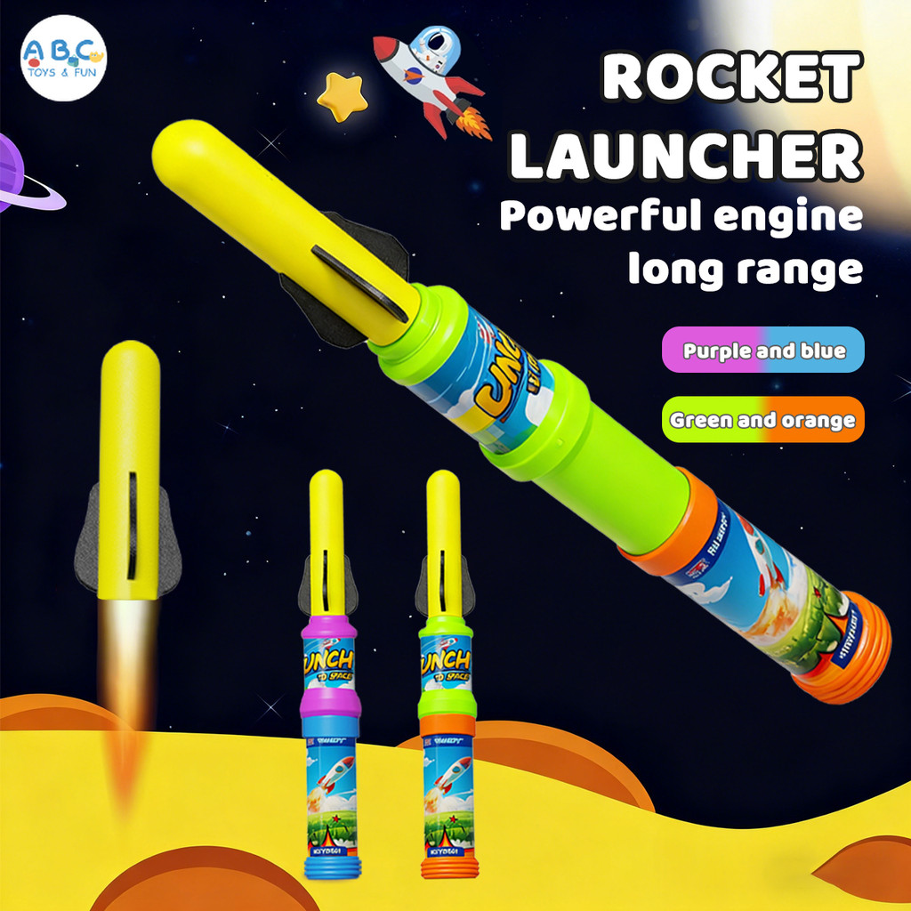 Air Rocket Bomb Launcher Toys Hand-Propelled Rocket Flying Rocket ...
