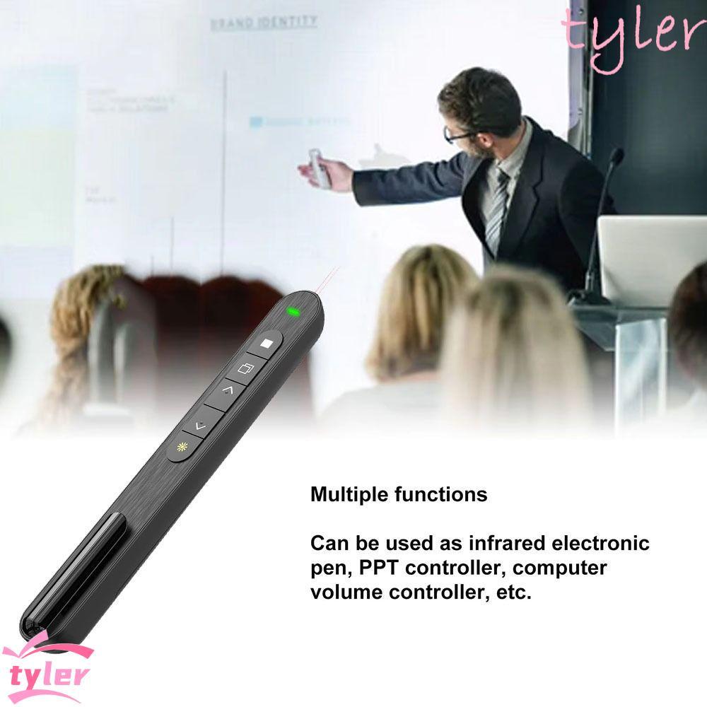 TYLER1 Wireless Presentation Clicker, 2.4GHz Infrared Remote PPT Laser ...