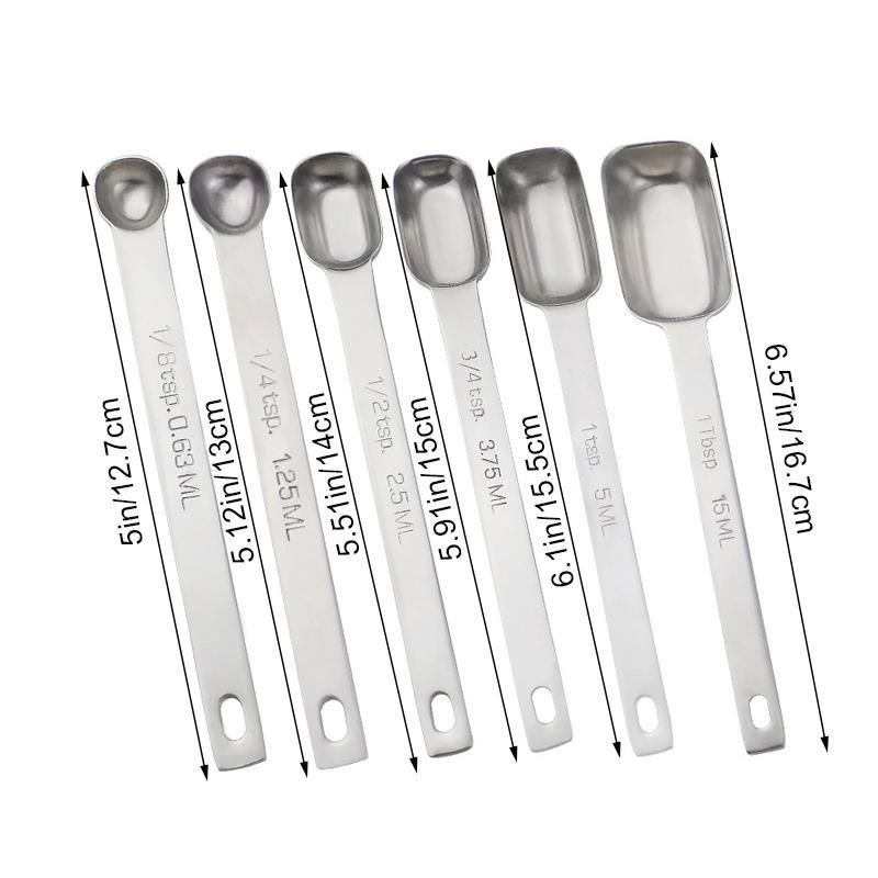 GMARTY 1Pc 304 Stainless Steel Rectangular Kitchen Measuring Spoons ...