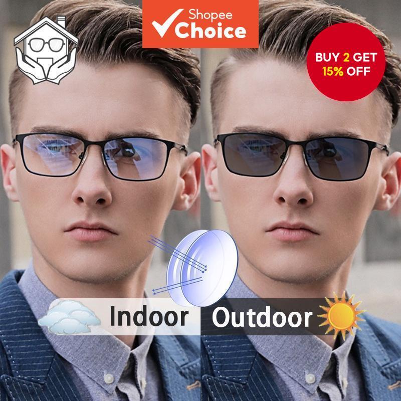 Photochromic Anti Blue Light Glasses For Men Women Transition Computer ...