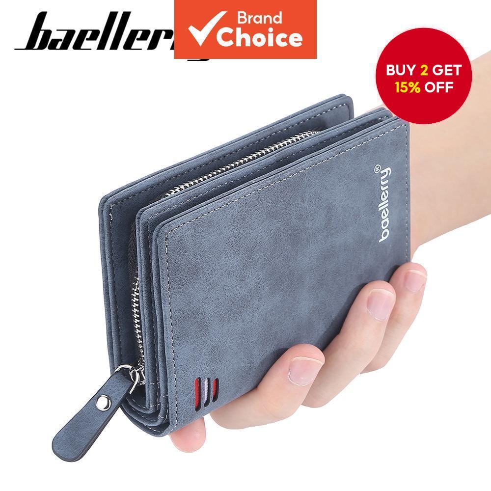Nubuck Zipper Wallet