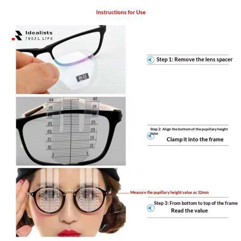 Idealists 1Pair Optical PH Ruler Pupil Height Meter Optometry PH Tester ...