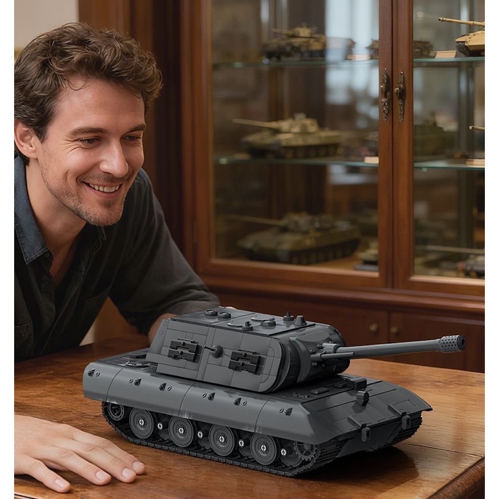 MYBRICKSTORE 1866PCS MOC Large E-100 Heavy Tank Figure Model Develop ...