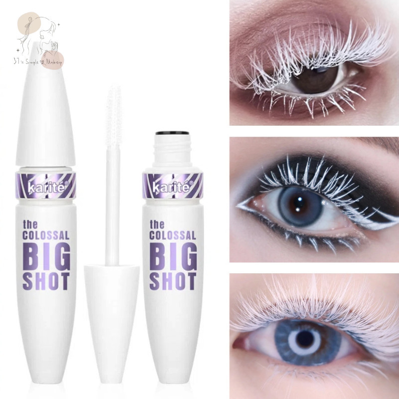 White 5D Volume Mascara Waterproof Quick-Drying Base Long Curling Non ...