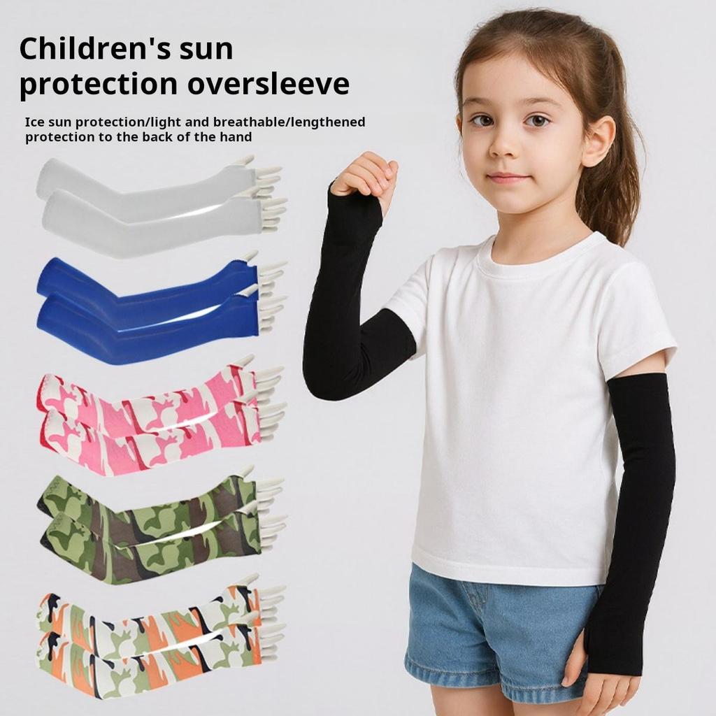 Children's sun protection sleeves summer ice silk sun protection ...
