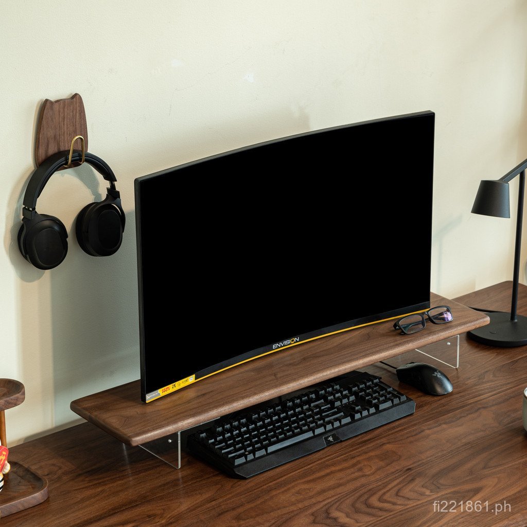 Solid Wood0A Adjustable Stand Bracket Black Walnut Wood Heightening ...