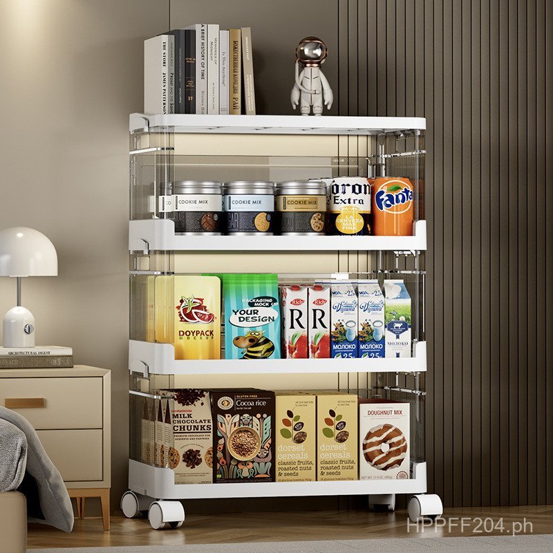 Transparent Multi-layer Movable Dormitory Floor Storage Rack File ...