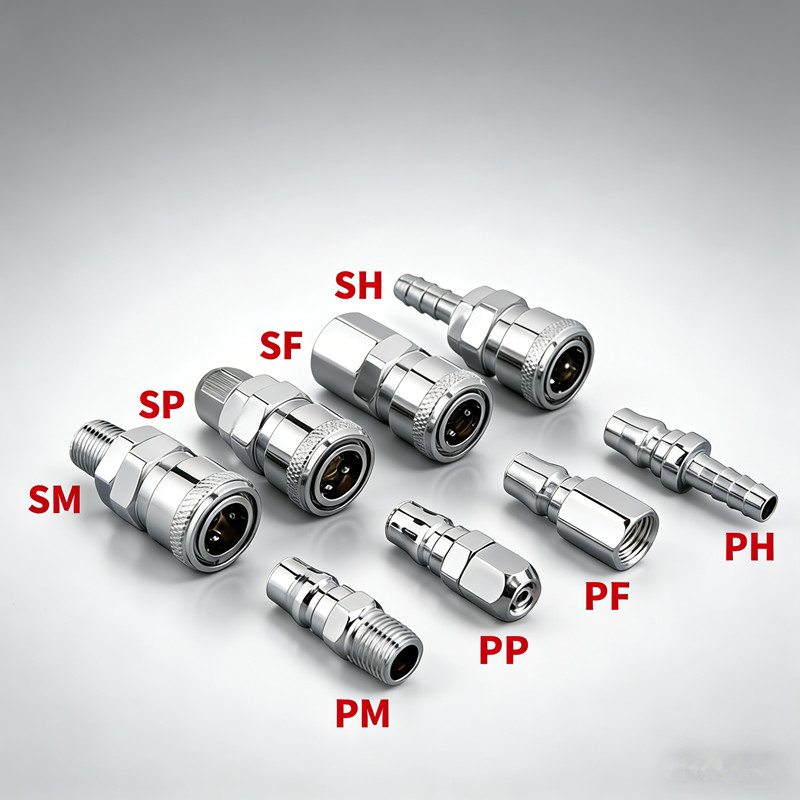 Air Hose Compressor Connector Coupler Socket Coupling PP SP PF SF 20 30 ...