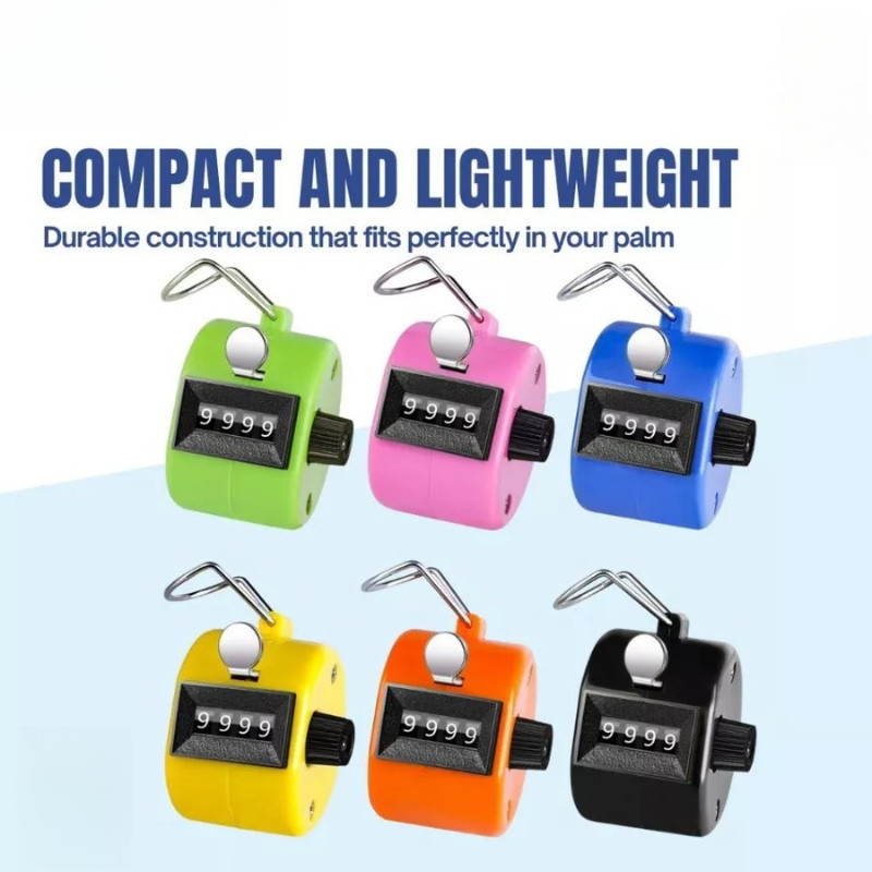 1pcs Hand Tally Counter – 4-Digit Mechanical Handheld Clicker for ...