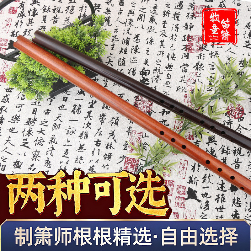 Xiao Musical Instruments Mahogany Flute Shepherd's Refined Beginners ...
