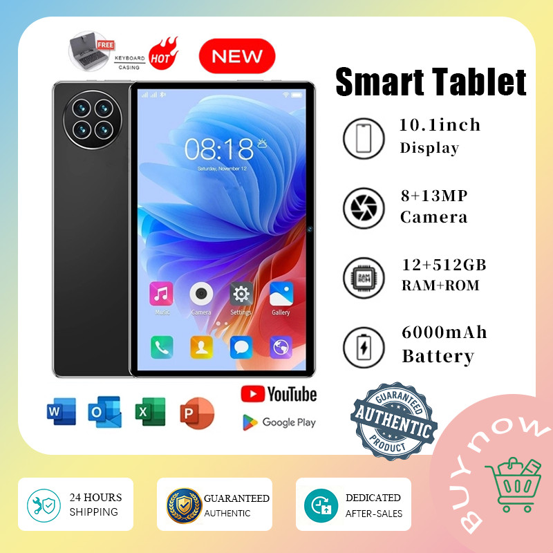 Smart Tablet Android Tablet Android 14 12GB+512GB 5G Gaming Tablet ...