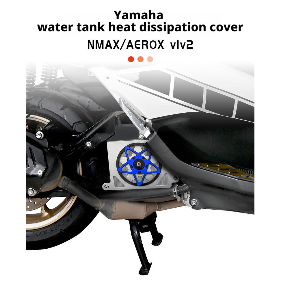 Water tank mesh belt automatic rotating fan radiator Motorcycle ...