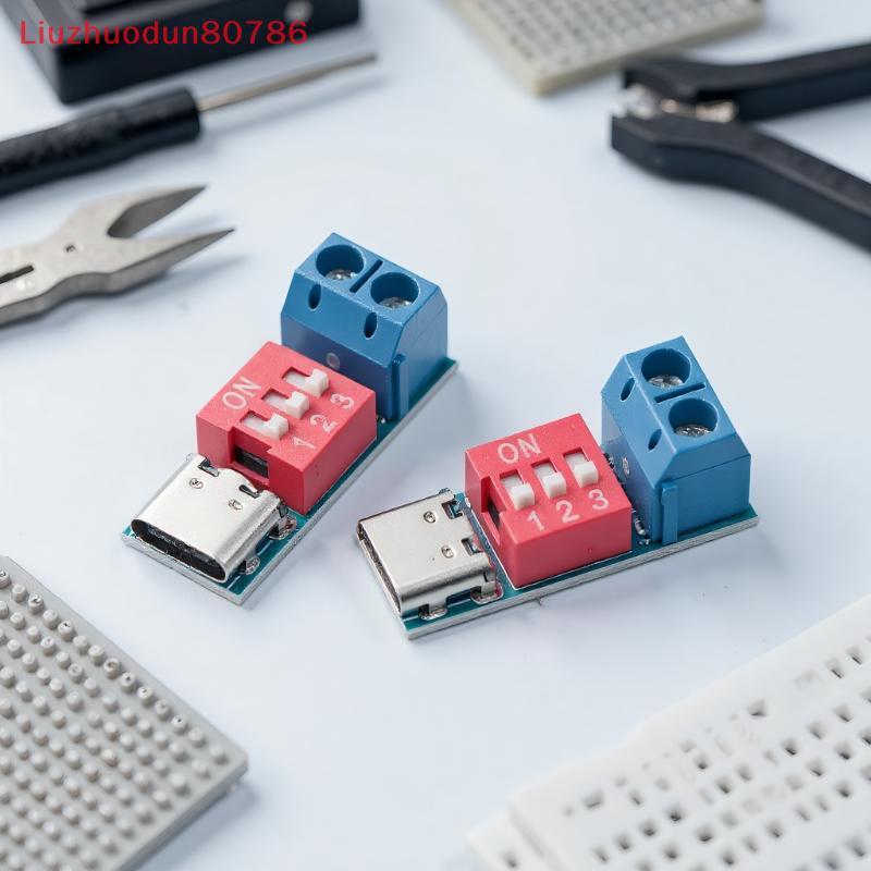 Liuzhuodun80786 1/2/5Pcs 5-20V Adjustable PD Trigger Module Blue PD ...