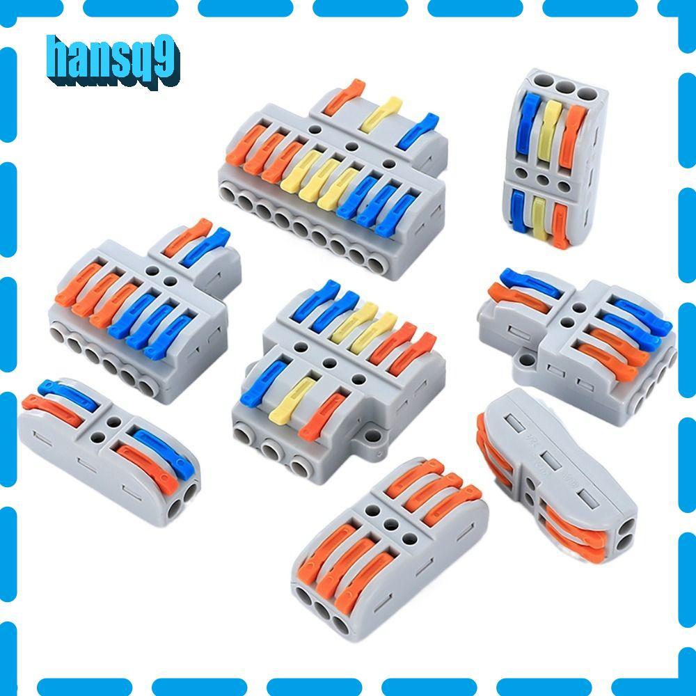 HANSQ Quick Terminal Block, Universal Compact Mini Wire Connector ...