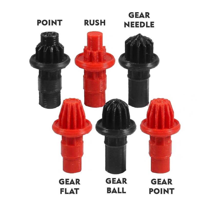 EB Beyblade X Gear Ball Flat Point Needle Rush Bits Tip ABS | Shopee ...
