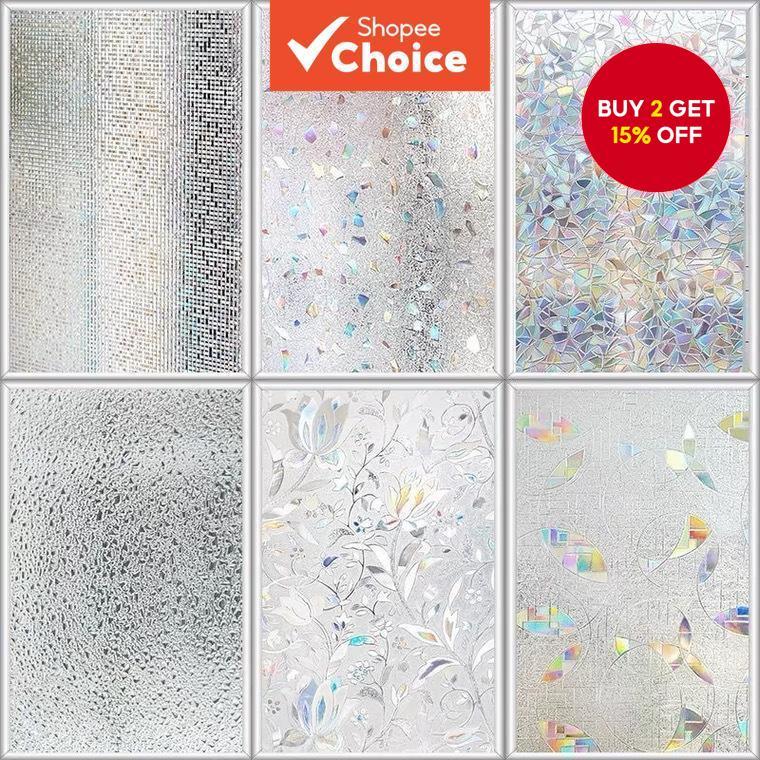Window frosted glass sticker, bathroom anti light and anti-static glass ...