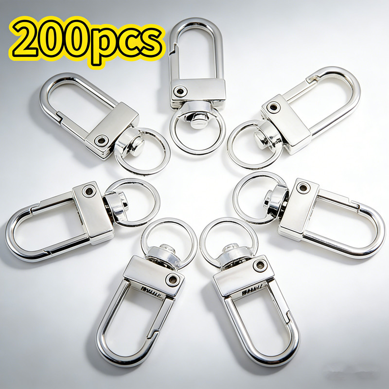 200pcs Diy Keychain/Hook For Keychain/Swivel Hook Lock/Bag Lock Buckle ...