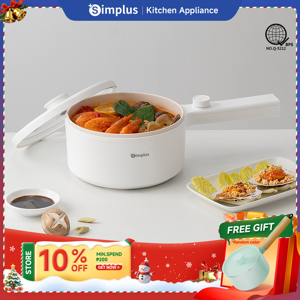 Simplus Electric Cooker 1.5L/2L Rice Cooker Steamer Non-Stick Pot ...