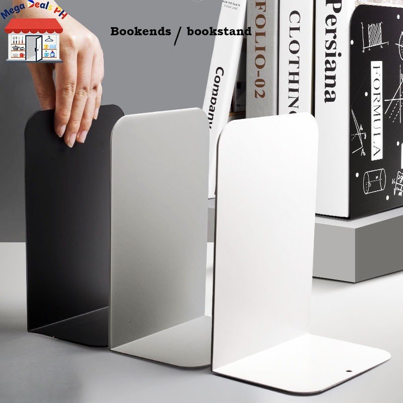 Bookends Stand Desktop Bookshelf Decorative Storage Rack Holder School ...