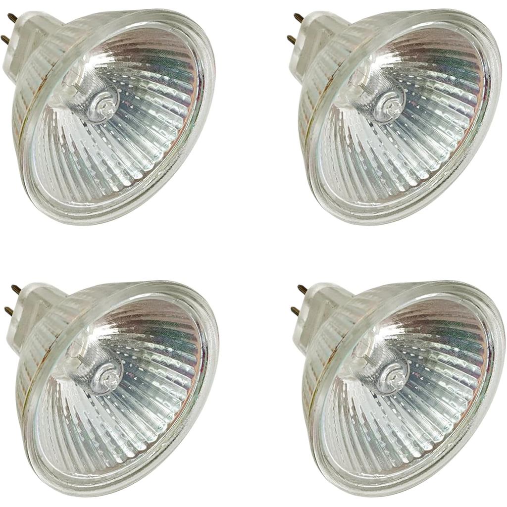 CTKcom MR16 12V 50 Watt Halogen Bulbs(4 Pack) - Bi Pin Wide Beam High ...