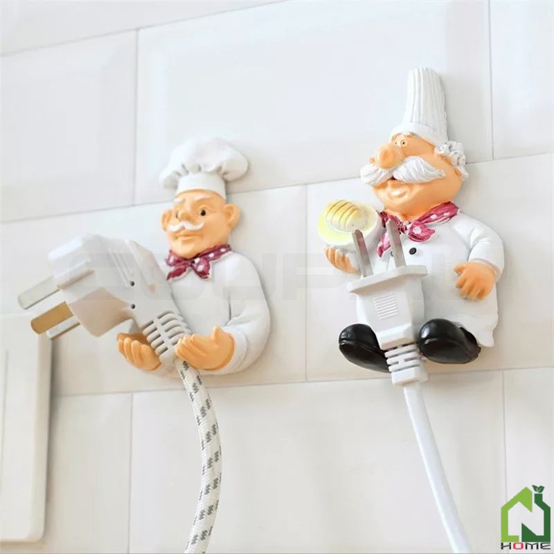 Kitchen Plug Holder Organizer Wire Cable Organizer Storage Wall Mounted ...