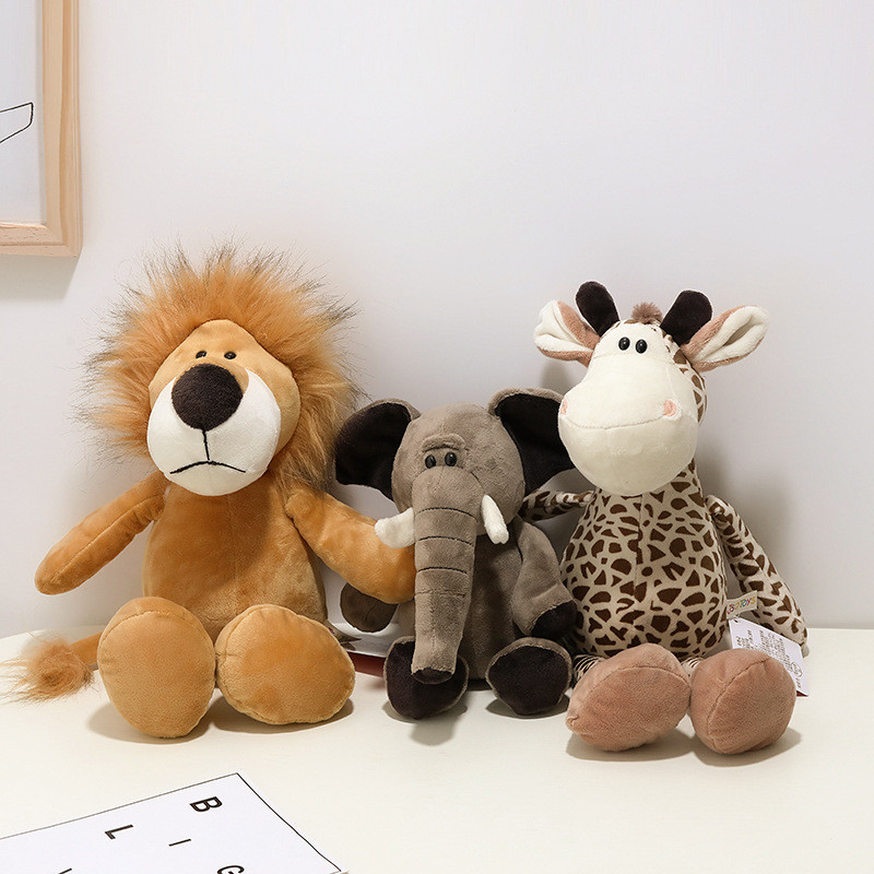 Forest Animal Doll Lion Tiger Elephant Little Raccoon Doll Grab Machine ...