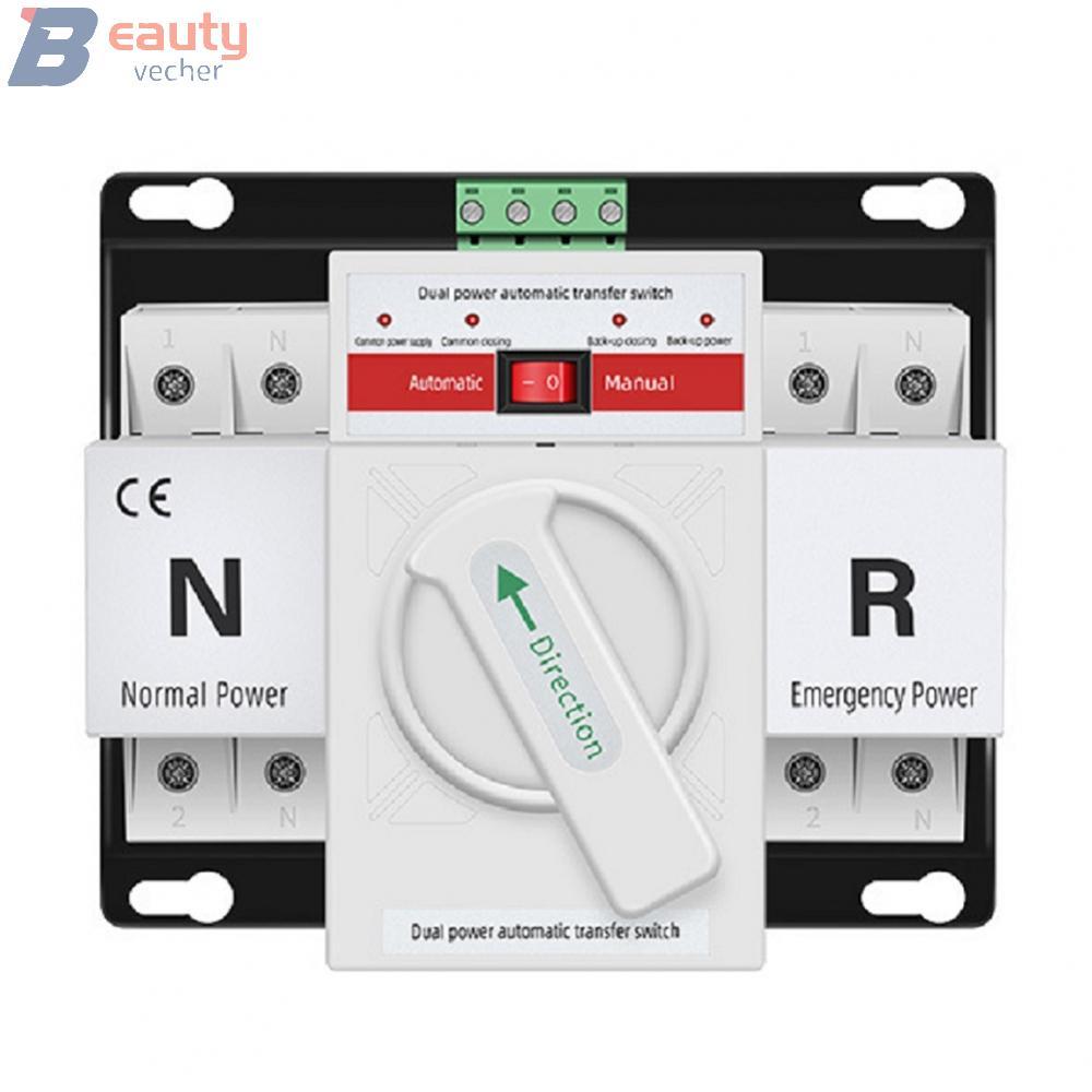Dual Power Automatic Transfer Switch 2P 63A AC 230V Fast Switching ...