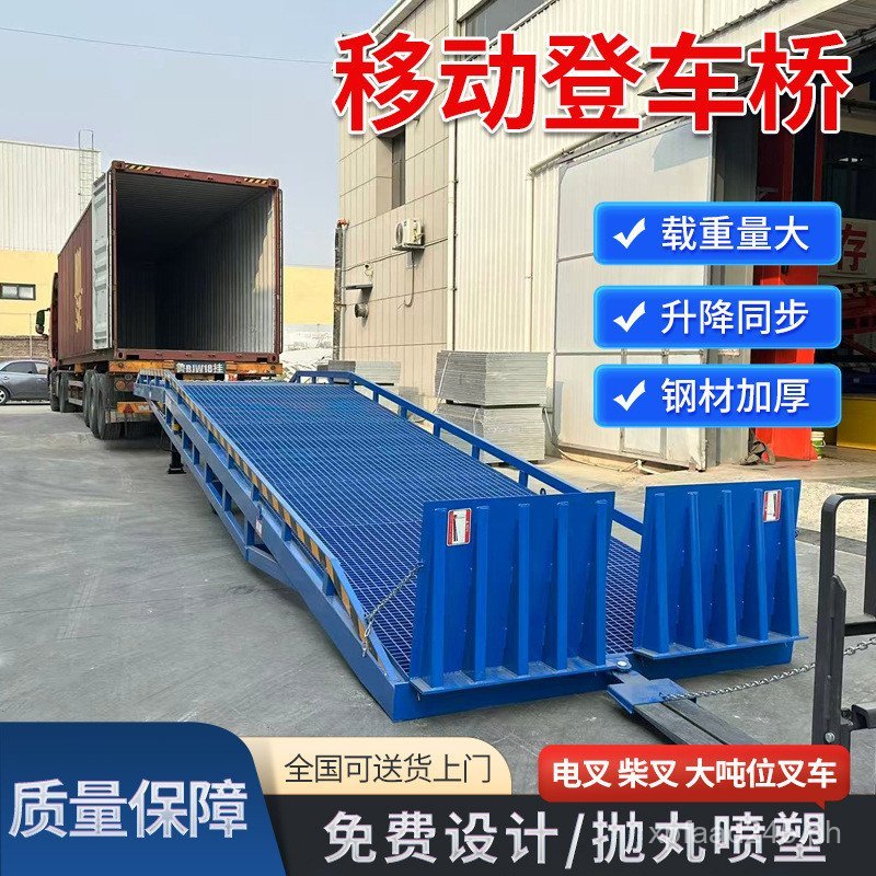 Container Loading Bridge Forklift Ramp Artifact Container Loading ...
